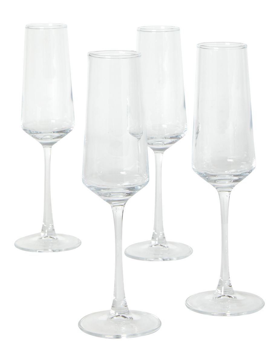 Da'core Champagneglas 25 cl. H 24,5 cm. glas klar 4 stk.