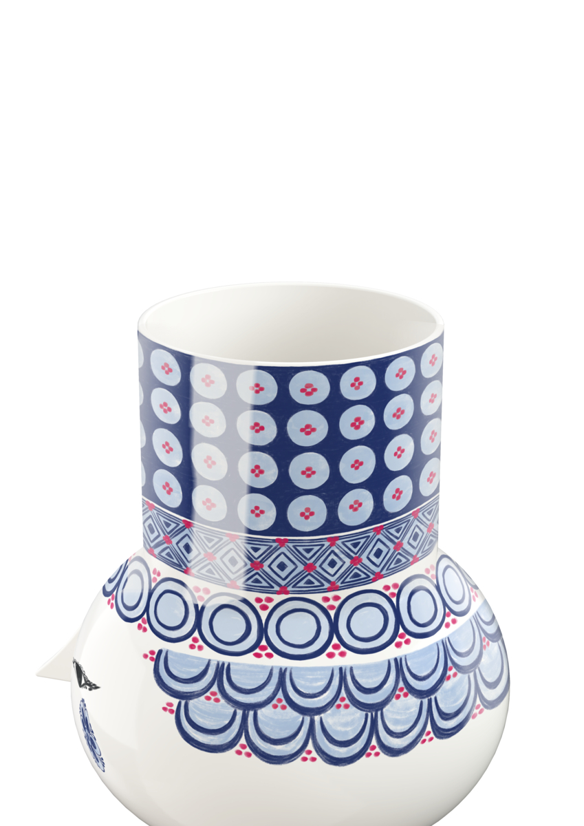 Bjørn Wiinblad Olga vase 20 cm. blå