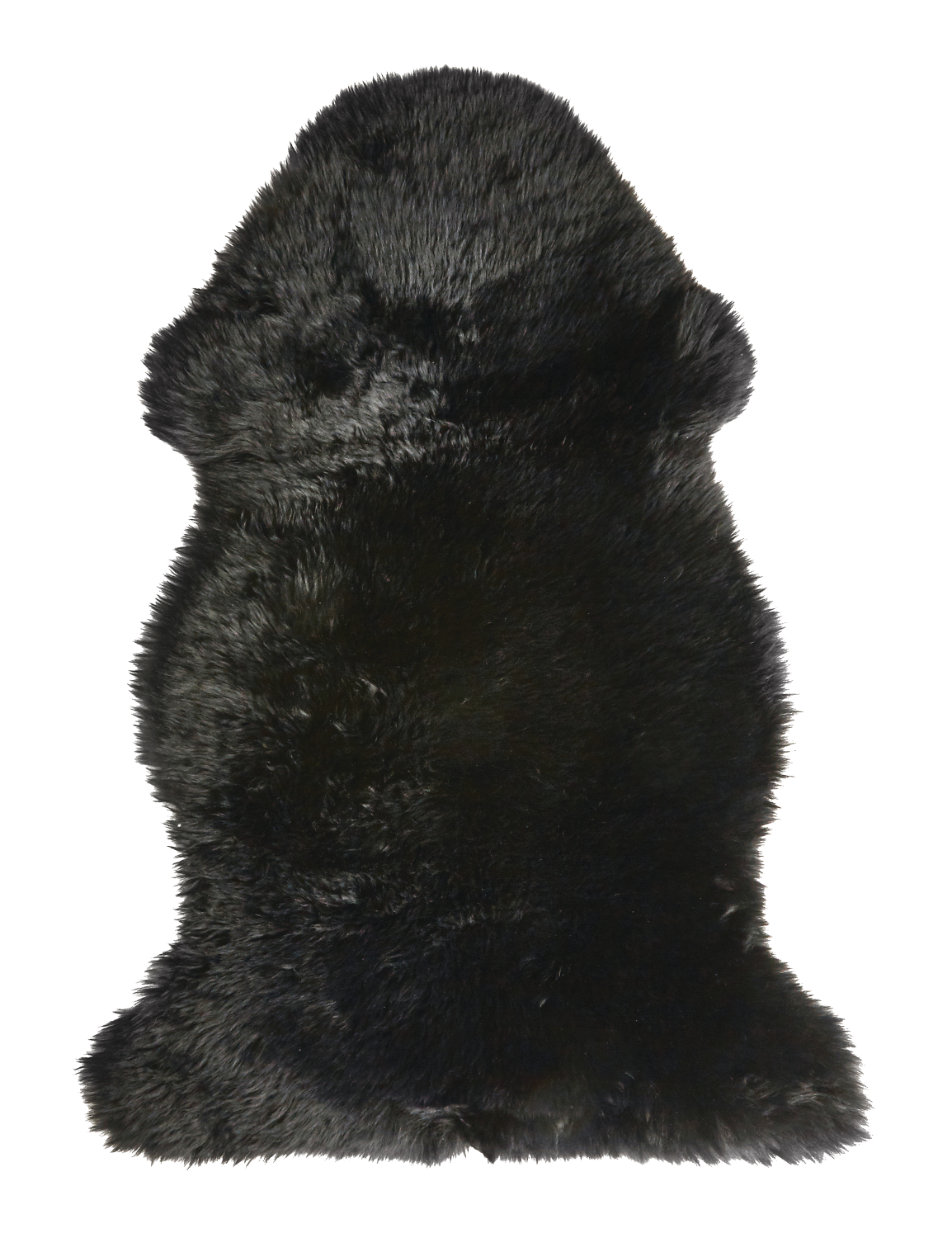 Lammeskind New Zealand ægte 65x45 cm. sort